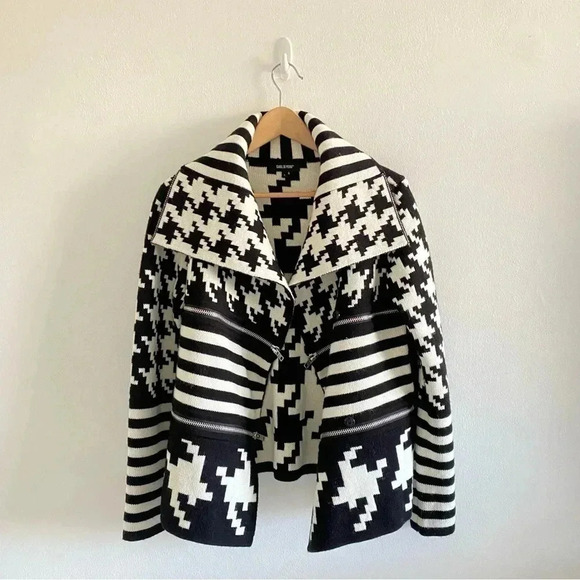 Isabel de Pedro western Zip Sweater Wool blend Sz L - Picture 2 of 11